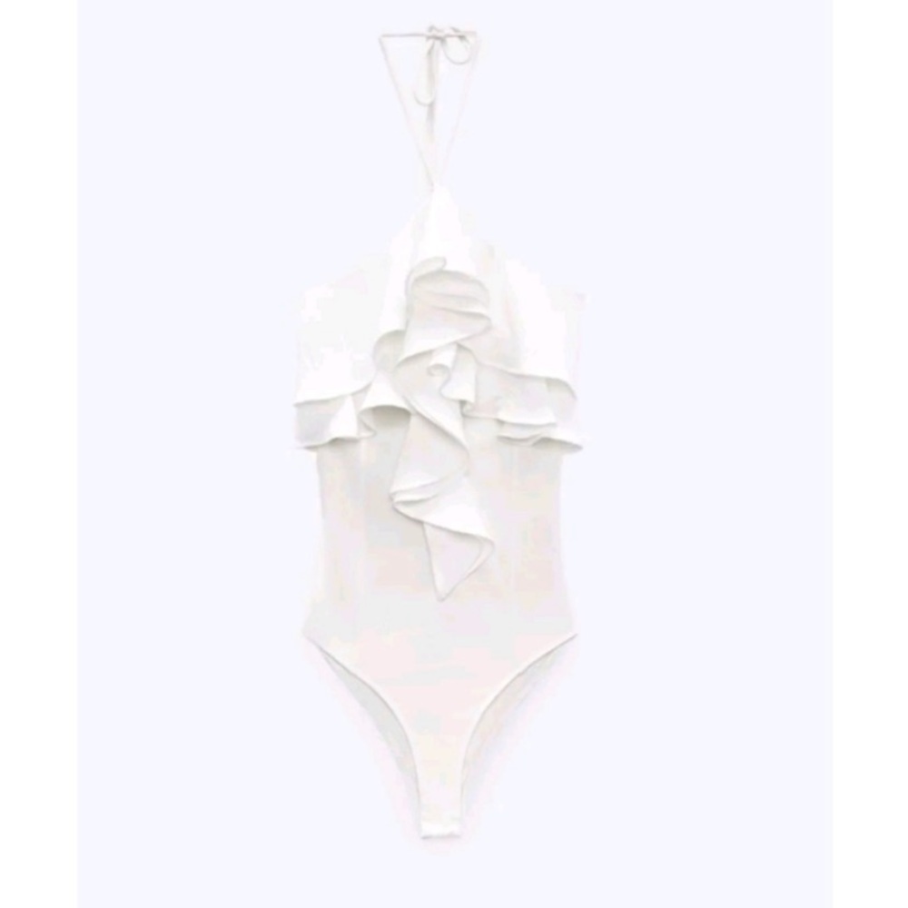 Zara Ruffled Bodysuit - Picture 4 of 5